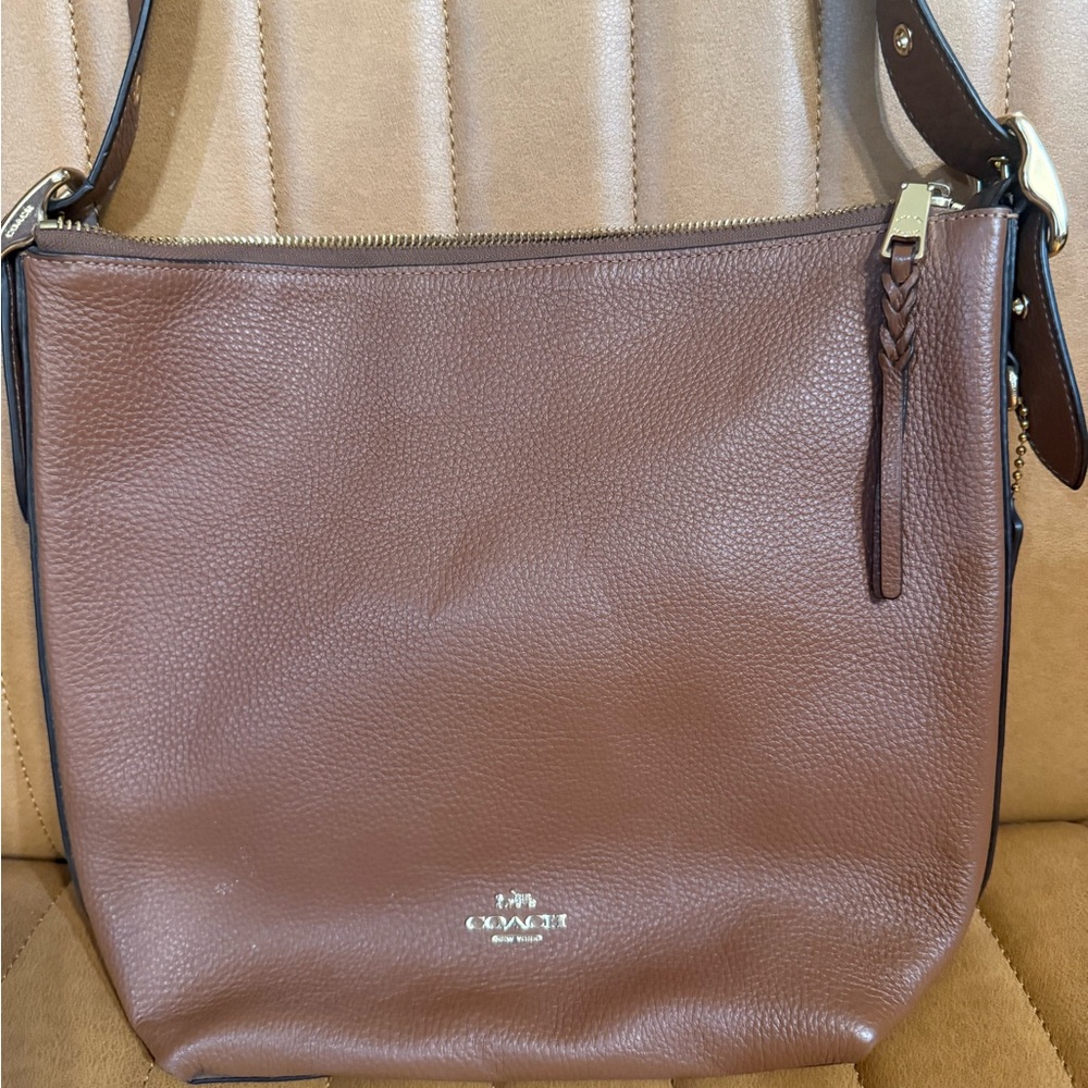 Coach Tan Leather Crossbody Bag